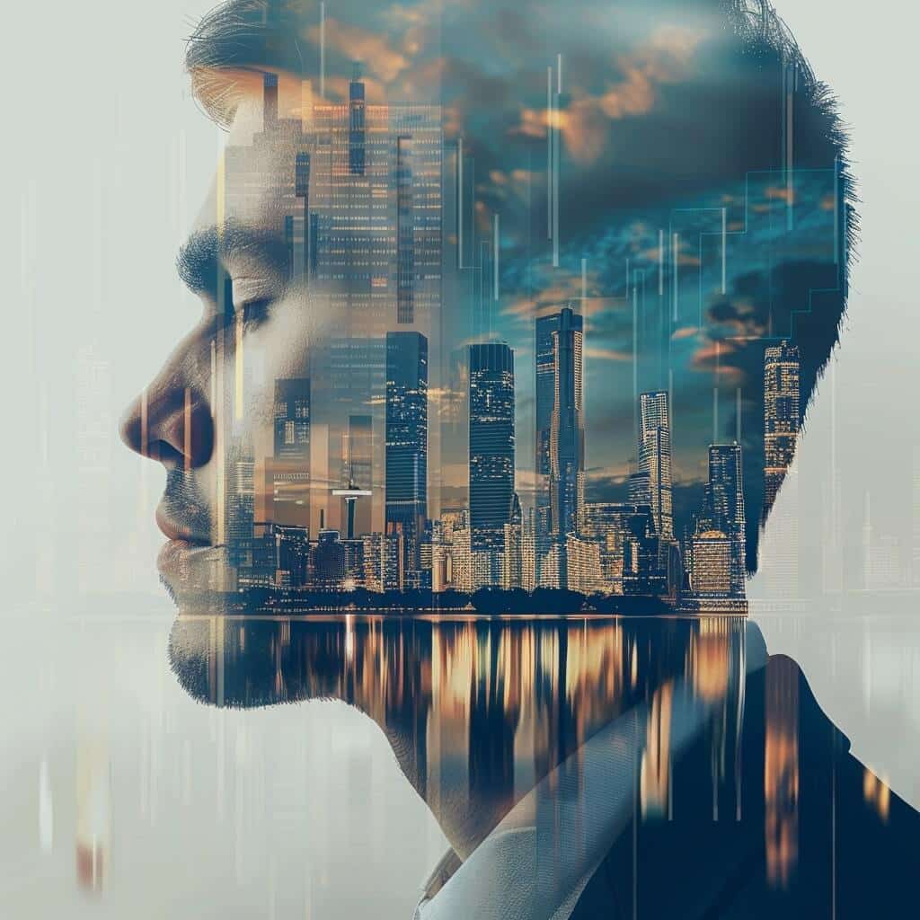 A professional reviewing market trends and career options